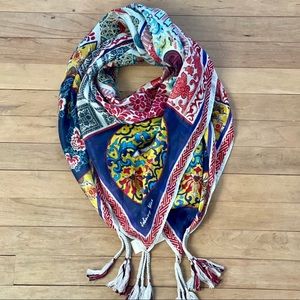 Johnny Was 100% Silk Scarf